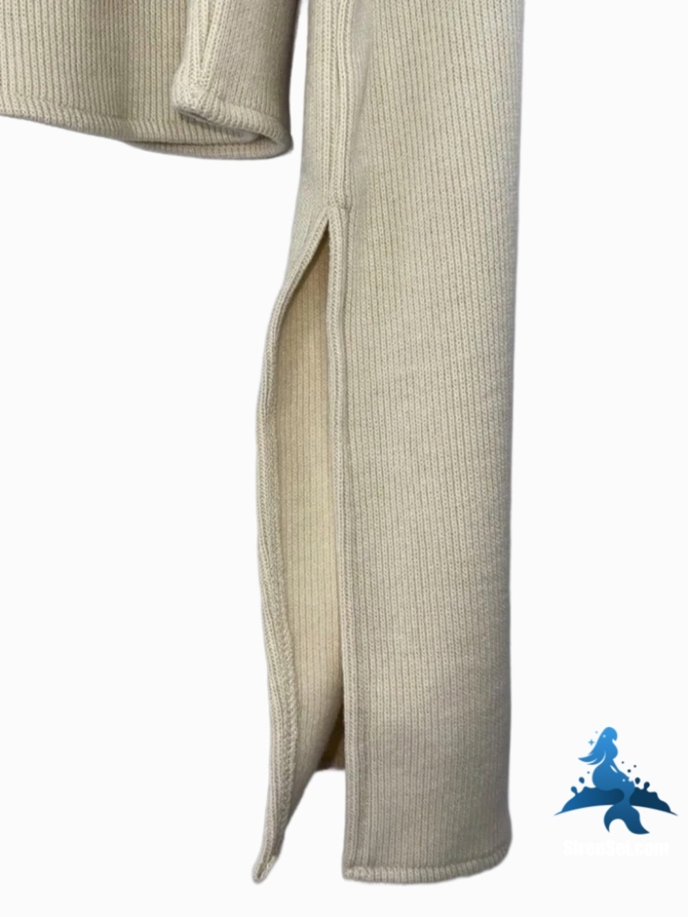 1158 NWT Choosy Elsa Crop Sweater Ribbed – XS – Cream - Picture 4 of 12
